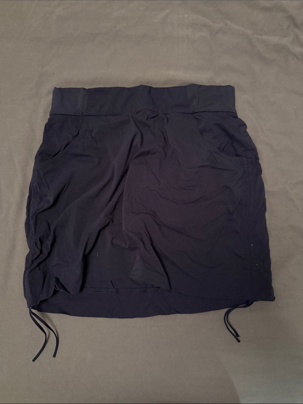 Columbia Navy Blue Drawstring Active Skort